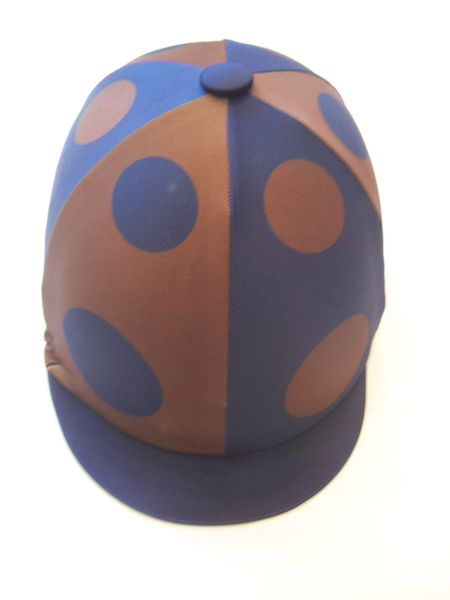 RS Lycra Hat Cover - quartered with Spots