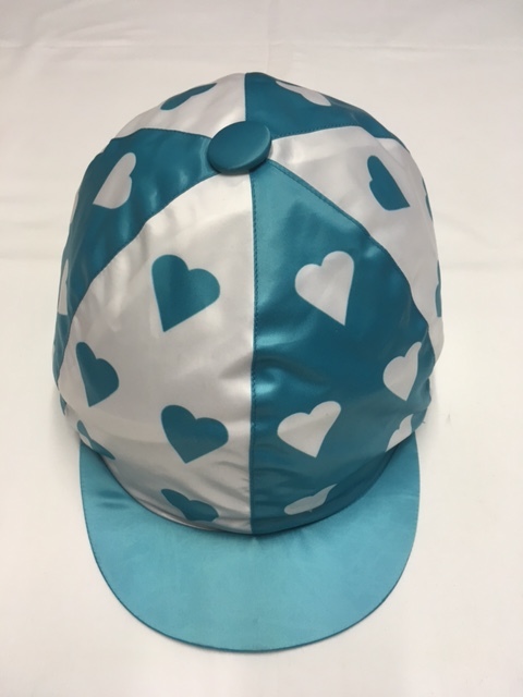 RS Satin Überzug - quartered mit Hearts