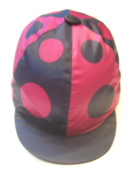 RS Satin Hat Cover - quartered with Spots
