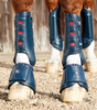 Premier Equine Carbon Tech Air Cooled Eventing Boots front navy